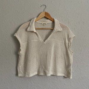 Madewell Mesh Polo T Shirt